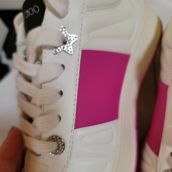 Jimmy Choo V sneakers in pink - Picture 1 of 11